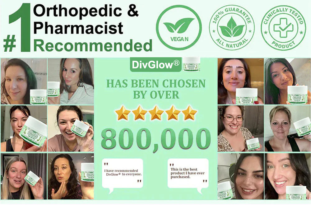 🎁𝐎𝐟𝐟𝐢𝐜𝐢𝐚𝐥 𝐒𝐭𝐨𝐫𝐞: DivGlow® Chillflex Mint Pain Relief Cream  (Treatment for arthritis, neuropathyy, rheumatic diseases, muscle spasms, twitches and sports injuries)