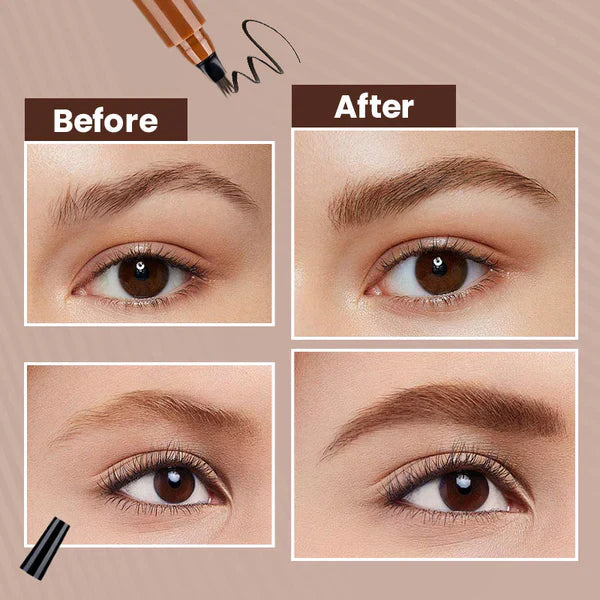🎁Buy 1 Get 1 Free: Waterproof 4-Tip Beard & Eyebrow Pen✨