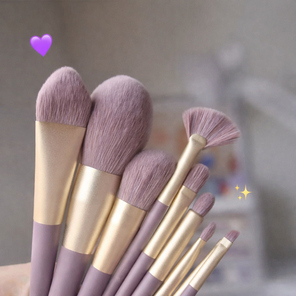 Makeup Brush Set with Travel Case