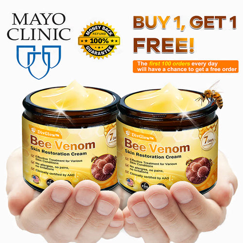 Made and Shipped from USA ✨ DivGlow® Bee Venom Skin Restoration Cream ⏰ LAST DAY 80% OFF