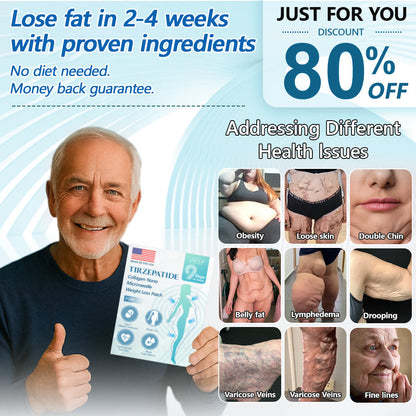 【Last Day Promotion 60% OFF🌟】🌟🌟SMGT-GLP-1 𝐓𝐢𝐫𝐳𝐞𝐩𝐚𝐭𝐢𝐝𝐞 & 𝐂𝐨𝐥𝐥𝐚𝐠𝐞𝐧 𝐍𝐚𝐧𝐨 𝐌𝐢𝐜𝐫𝐨𝐧𝐞𝐞𝐝𝐥𝐞 𝐖𝐞𝐢𝐠𝐡𝐭 𝐋𝐨𝐬𝐬 𝐏𝐚𝐭𝐜𝐡丨Targets Obesity, Loose Skin, High Blood Pressure, Diabetes, Fatty Liver, Joint Pain, Brain Fog, Low Energy, Body Aches, and More