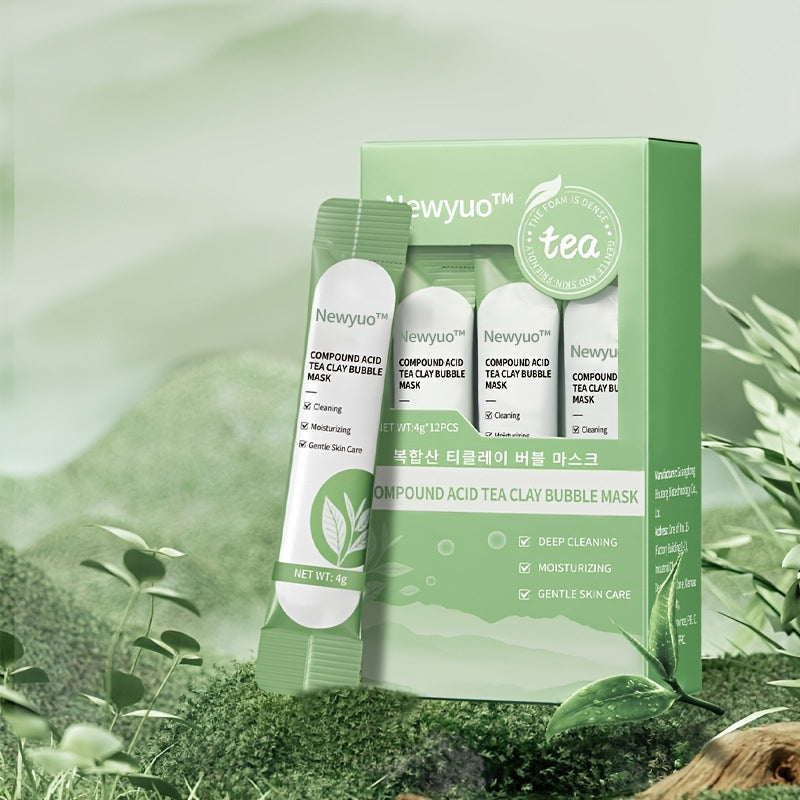 newyuo™ Green Tea InstaFoam Detox Mask 🍃 | Say Bye to Blackheads in 10 Seconds! 🧖‍♀️✨