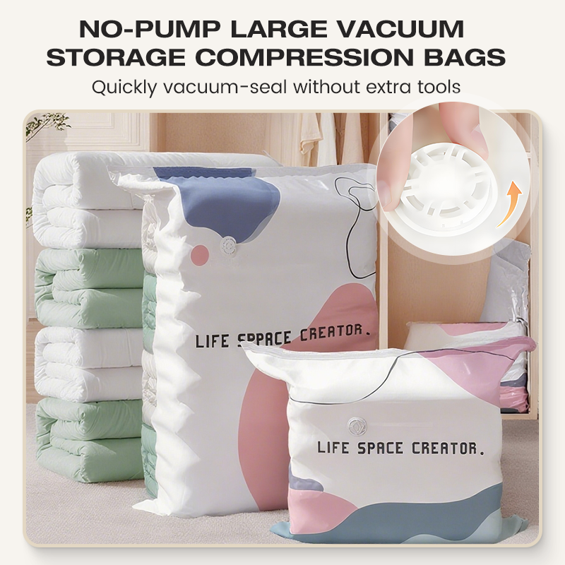 💨Last Day Buy 2 Get 1 Free No-Pump 3D Vacuum Storage Bags