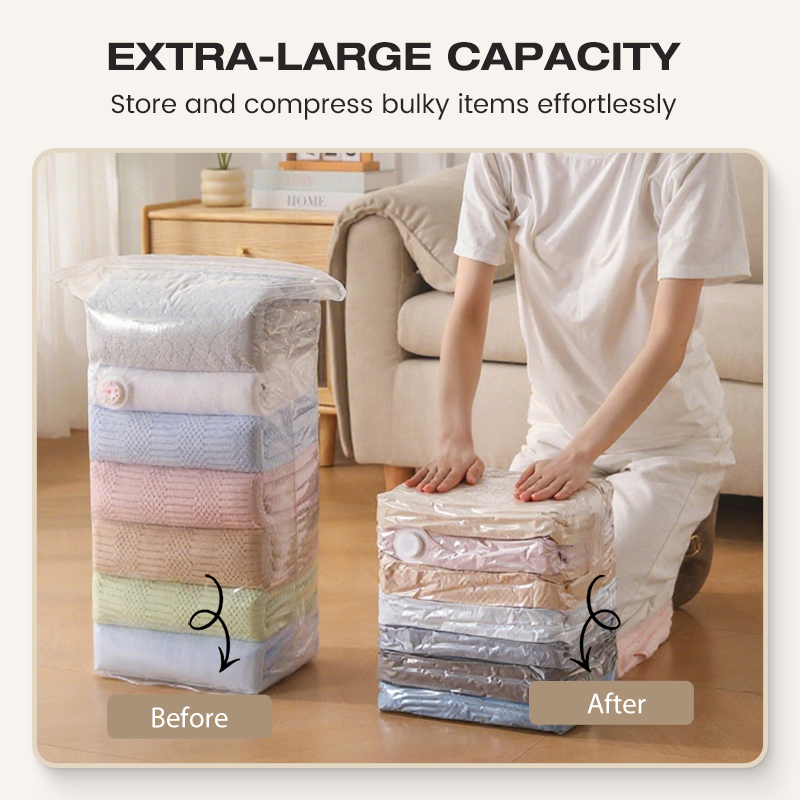 💨Last Day Buy 2 Get 1 Free No-Pump 3D Vacuum Storage Bags