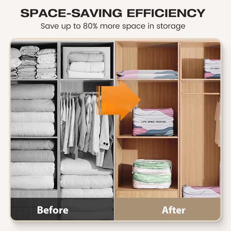 💨Last Day Buy 2 Get 1 Free No-Pump 3D Vacuum Storage Bags