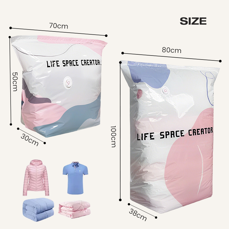 💨Last Day Buy 2 Get 1 Free No-Pump 3D Vacuum Storage Bags